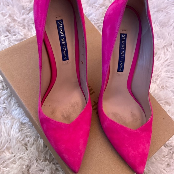 Stuart Weitzman, fuchsia suede pumps🌸 - Picture 6 of 8